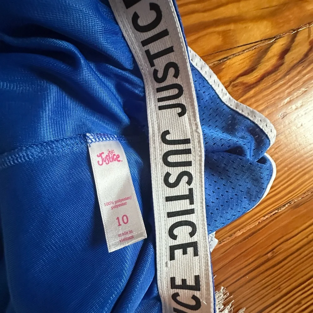 Justice Blue Athletic Girl’s Shorts - Picture 4 of 4